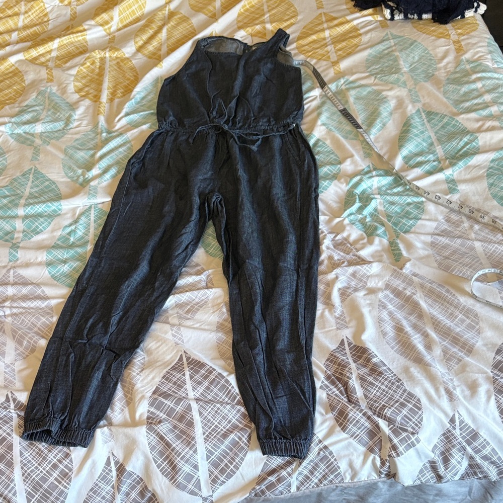 GAP Charcoal Sleeveless Jumpsuit